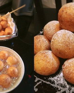 Жареные творожные шарики