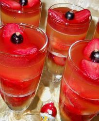 Желе из шампанского Французский поцелуй