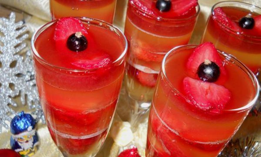 Рецепт желе из шампанского французский поцелуй