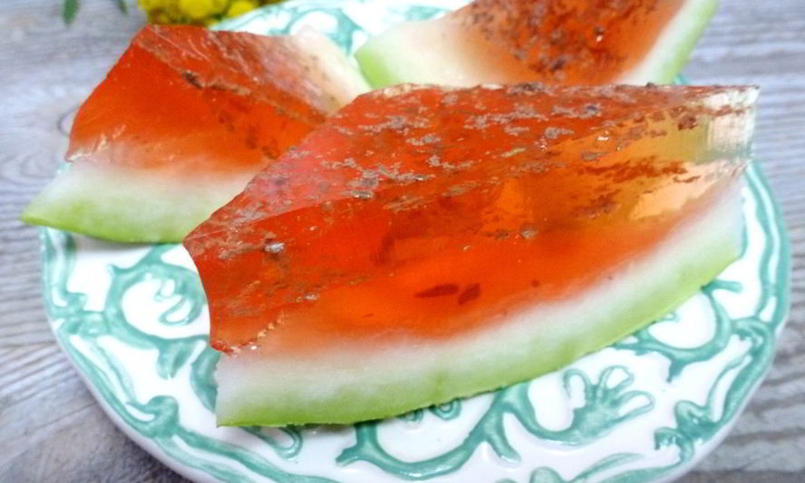 Рецепт желе в арбузе