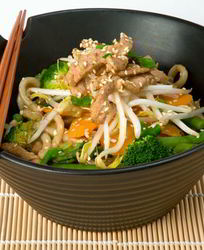 Ароматная лапша вок с курицей