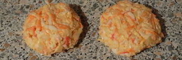 биточки из крабовых палочек