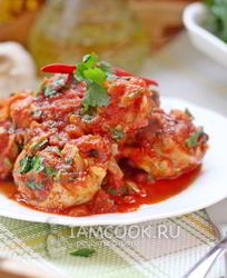 Чахохбили из курицы в мультиварке