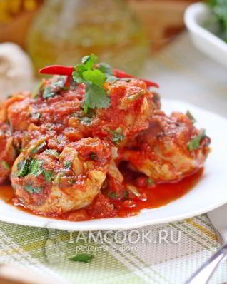 Чахохбили из курицы в мультиварке