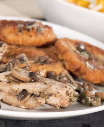 Драники с грибами