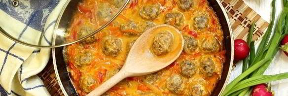 фрикадельки с подливкой