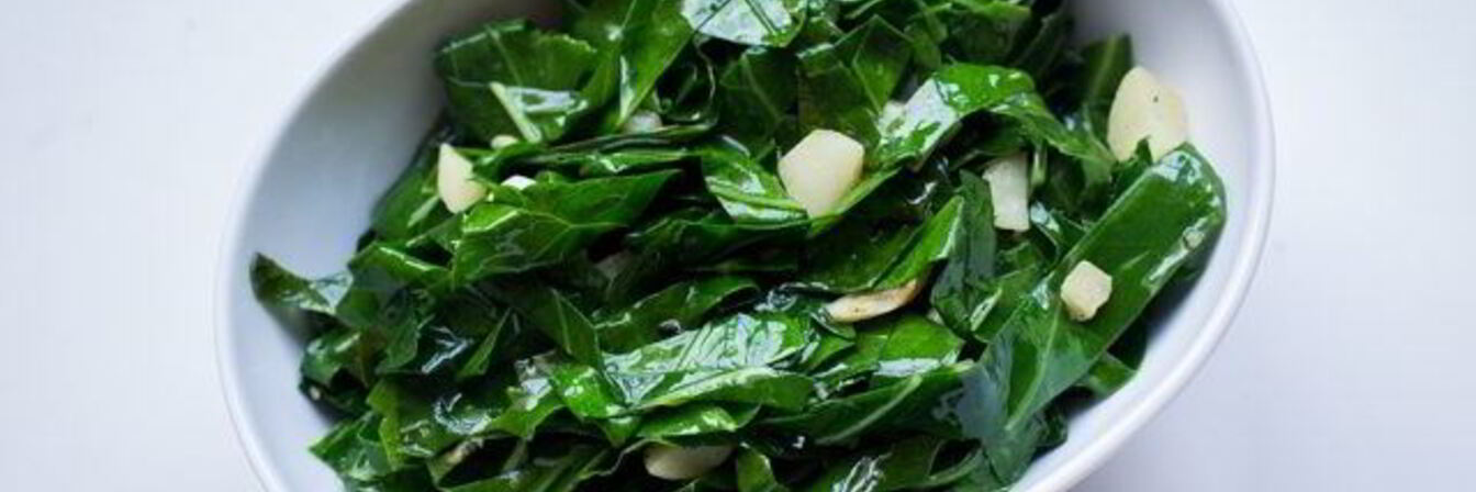 Гарнир из листовой капусты