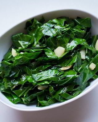 Гарнир из листовой капусты