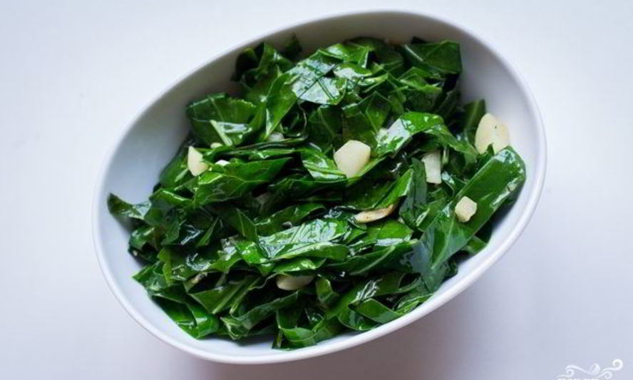 Рецепт гарнира из листовой капусты