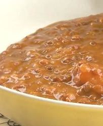 Чечевица с колбасой