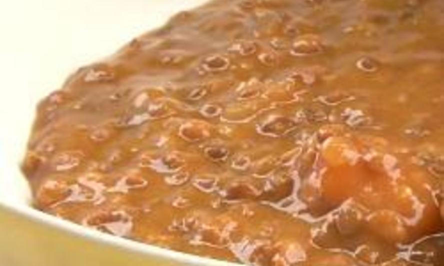 Рецепт чечевицы с колбасой