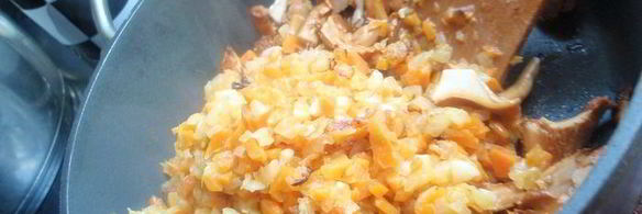 чечевица с лисичками