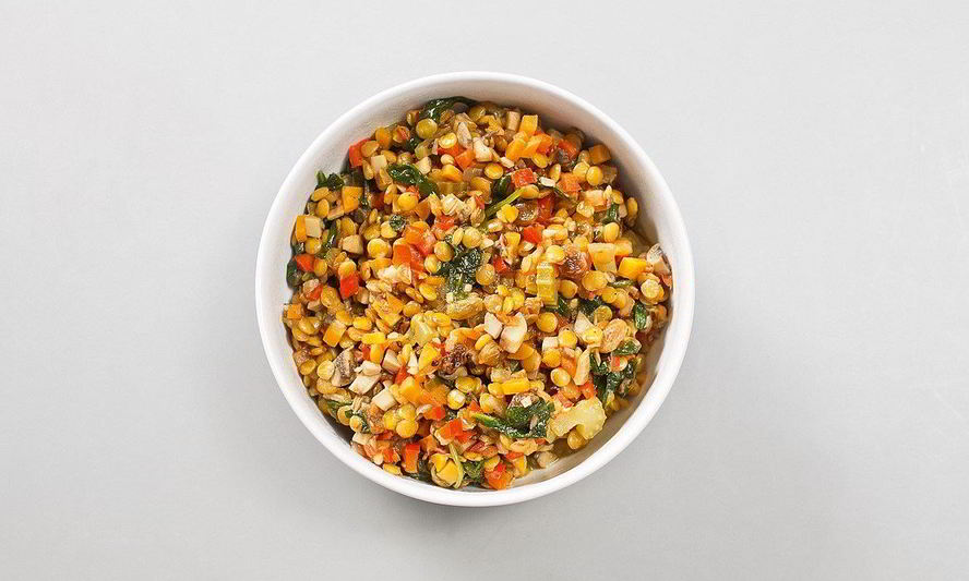 Рецепт чечевицы с овощами