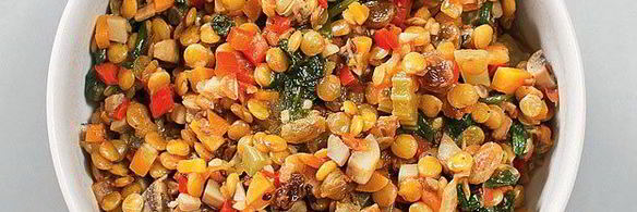 чечевица с овощами