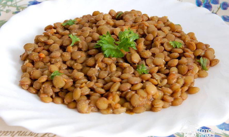 Рецепт чечевицы тушеной