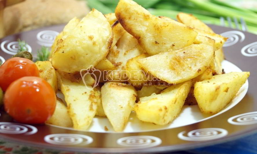 Рецепт картофеля дольками в духовке