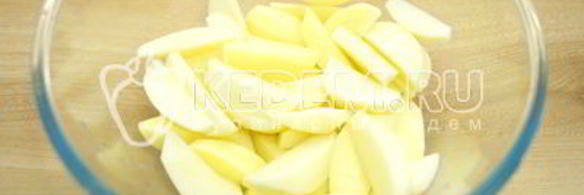 картофель дольками в духовке