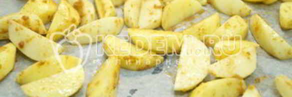 картофель дольками в духовке