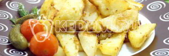 картофель дольками в духовке