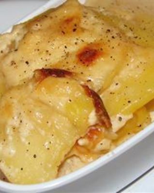 Картофель гратен с чесноком