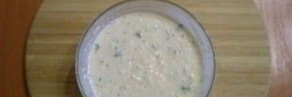 картофель под чесночным соусом