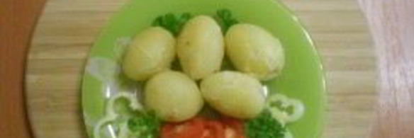 картофель под чесночным соусом