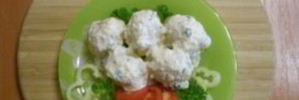 картофель под чесночным соусом