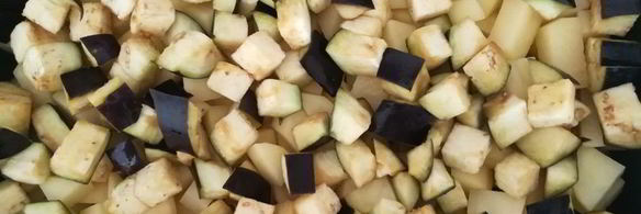 картофель с баклажаном в духовке