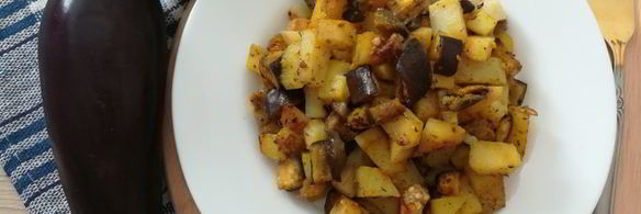 картофель с баклажаном в духовке