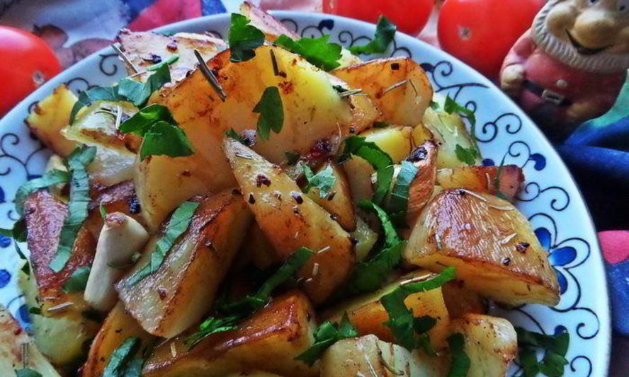 Рецепт картофеля с чесноком