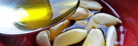 картофель с чесноком