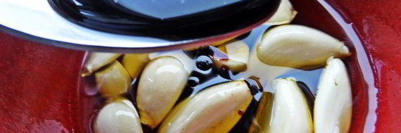 картофель с чесноком