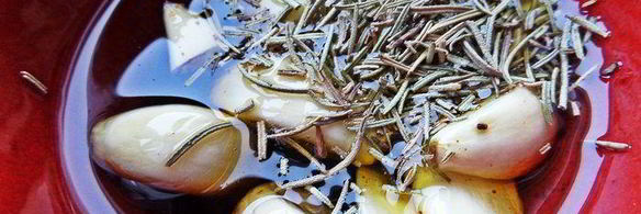 картофель с чесноком