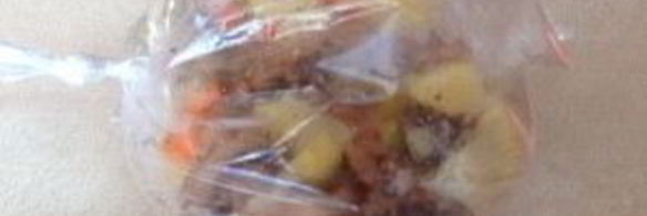 картофель с грибами в рукаве