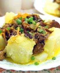 Картофель с грибами