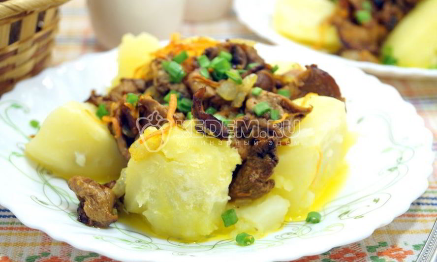 Рецепт картофеля с грибами