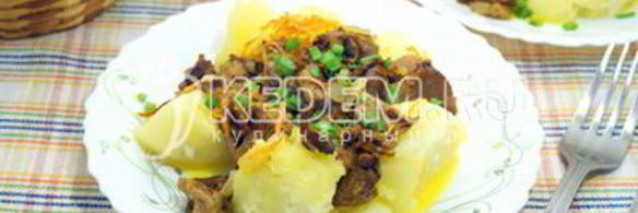 картофель с грибами