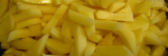 картофель с лесными грибами и луком