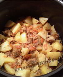 Картофель с мясом в скороварке