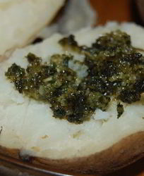 Картофель с весенними мятными нотками