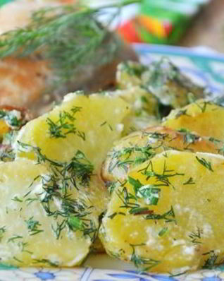 Картофель со сливками