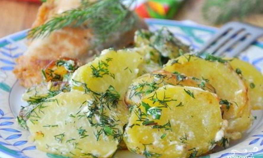 Рецепт картофеля со сливками