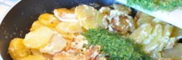 картофель со сливками