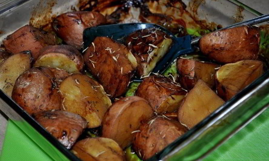 Рецепт картофеля в бальзамической глазури