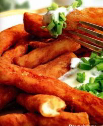 Картофельные крокеты под соусом