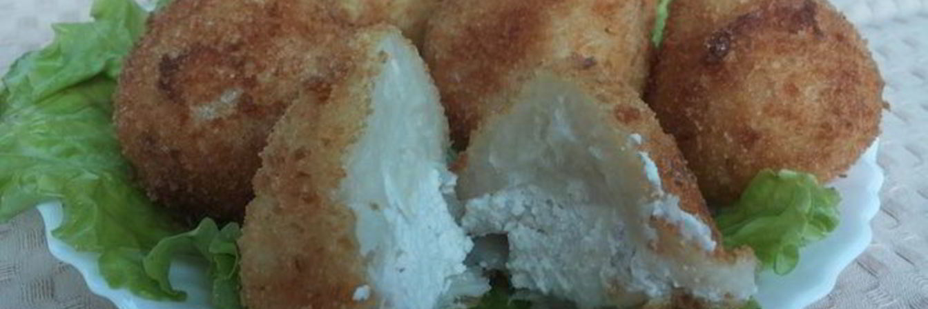 Картофельные крокеты с куриной начинкой