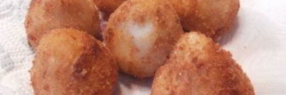 картофельные крокеты с куриной начинкой