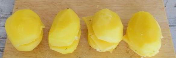 картошка с беконом и сыром в духовке