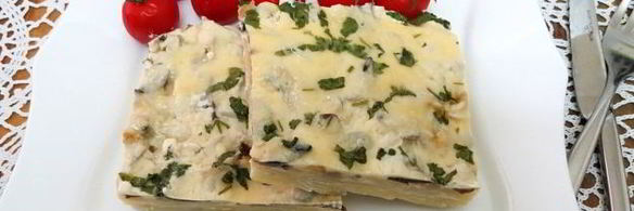 картошка с белыми грибами в духовке