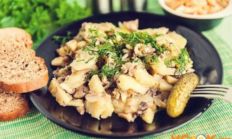 Рецепт картошки с шампиньонами жареная